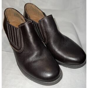 Thom McAn Women’s Brown Ankle Wedge Clog/Bootie Size 7